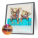 5D DIY Full Drill Diamond Painting Pig Cross Stitch Mosaic Kit Bedroom Wall Arts
