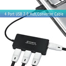 4 Port USB 2.0 Hub Splitter Adapter Converter Cable for PC Laptops Notebook