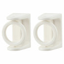 Multifunctional Curtain Rod Holder Hanging Rack Shelf Adhesive Round Hook