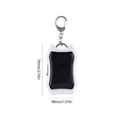 Keychain Power Bank USB Cell Phone Solar Power Bank with LED Light (White)