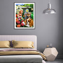 5D Diamond Painting Dog Full Round Drill DIY Wall Crafts Animal Mosaic Pictur