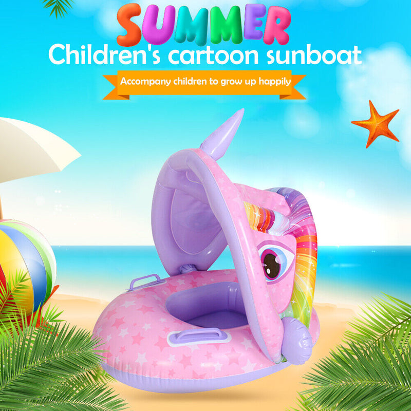 Baby Inflatable Swimming Ring Kid Floating Circle for Pool Bathtub (Purple)