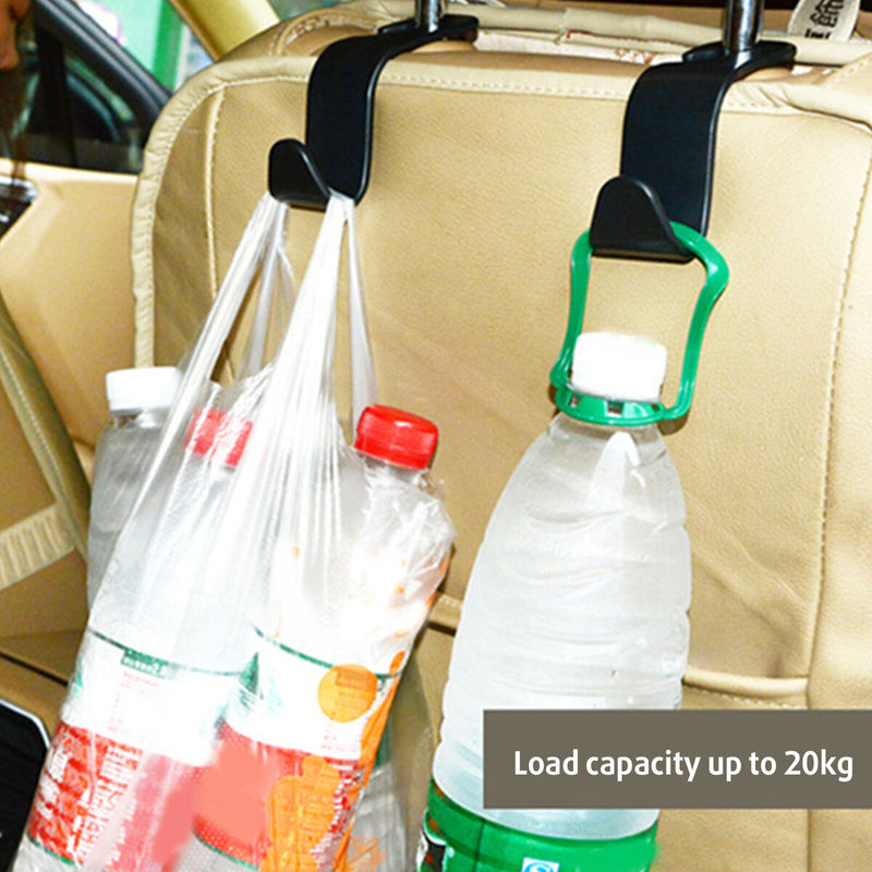 Car Seat Headrest Hook Vehicle Plastic Back Seat Organizer for Grocery Bags