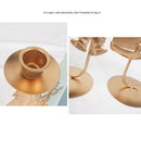 Snowman Santa Candle Holder Metal Lighting Candlestick Christmas Party Decor