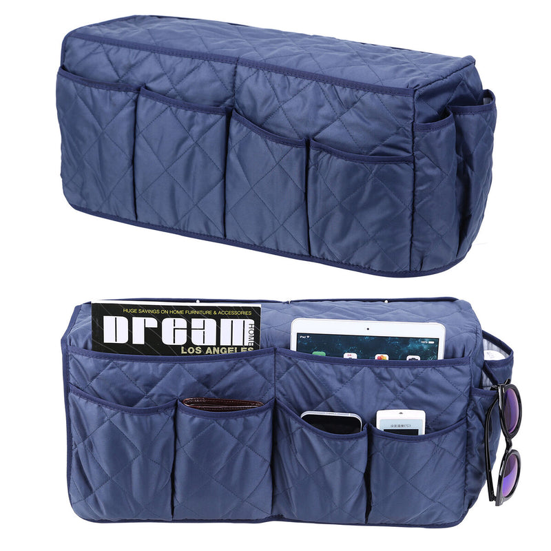 Armchair Caddy Sofa Armrest Organizer with 14 Pockets Storage for Magazine