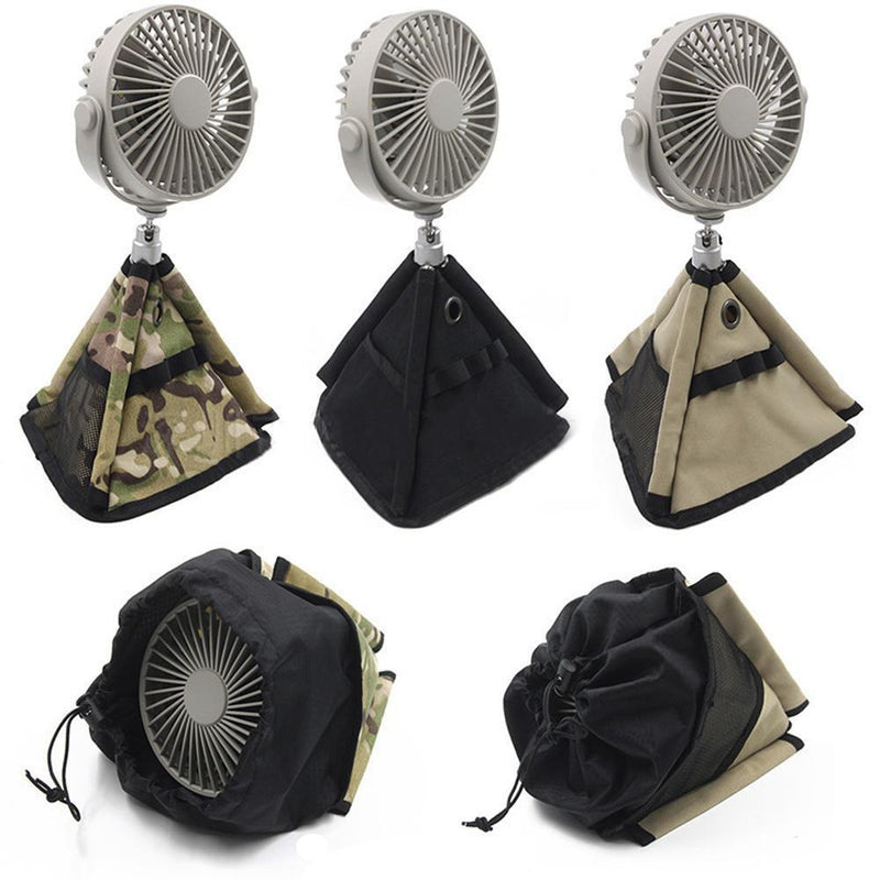 Camping Tripod Fan Storage Bag Outdoors Blowing Fan Holder (Camouflage)