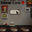 Cat Home Retro Metal Plate Tin Sign Poster Plate Iron Painting Wall Home Art