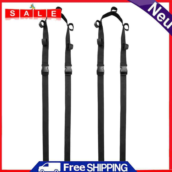 2pcs Car Mounted Storage Rack Fishing Rod Pole Holder Vehicle Belt Strap Carrier