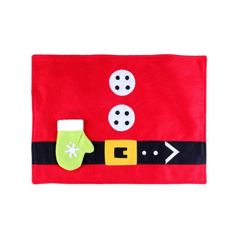 Platzdeckchen und Gabelmatten Weihnachten Santa Rentier Esstisch Tischsets.