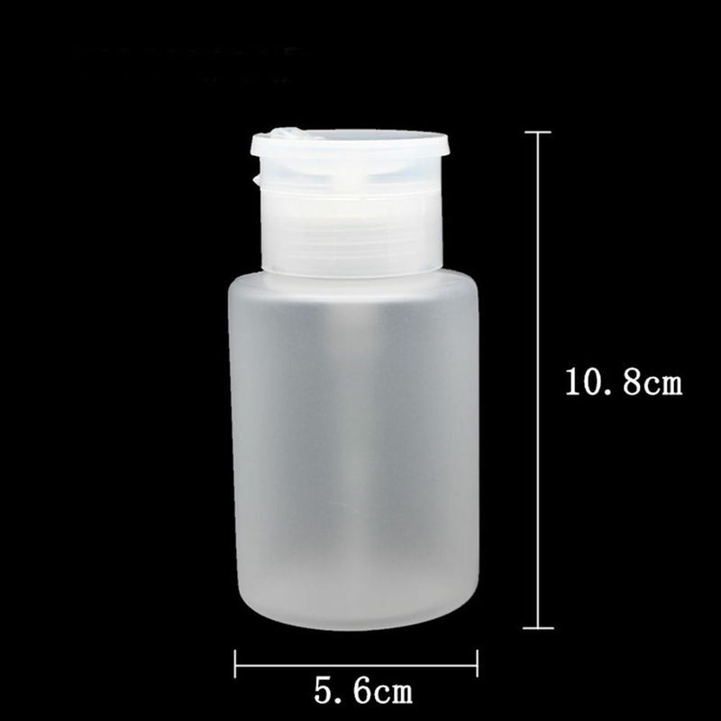 Dispenser Nail Polish Storage liquid container Push Down Pump Empty Bottle