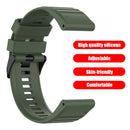 Silicone Watch Strap Bracelet for Garmin Fenix 6X/Fenix 6X Pro (Army Green)