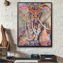 5D DIY Full Drill Diamond Painting Colorful Elephant Cross Stitch Mosaic