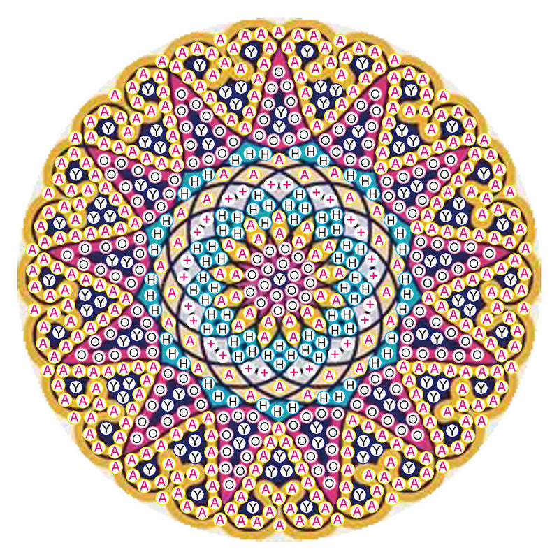 DIY Diamond Painting Mandala Round Coaster Cup Table Placemat (AA1059-5)