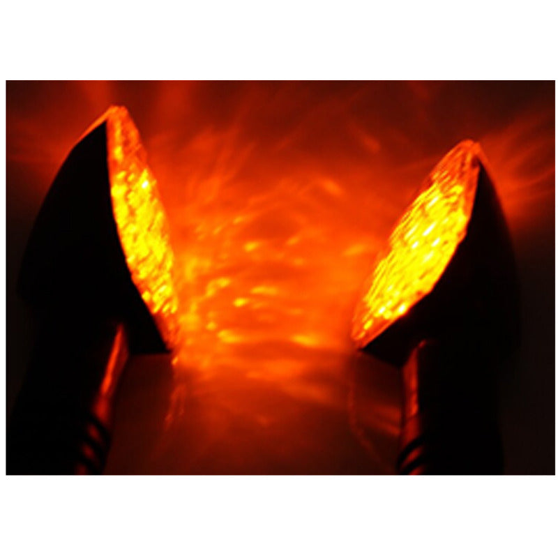 4Pcs Motorcycle LED Turn Signals Long Short Blinkers Flashers Indicator Lights