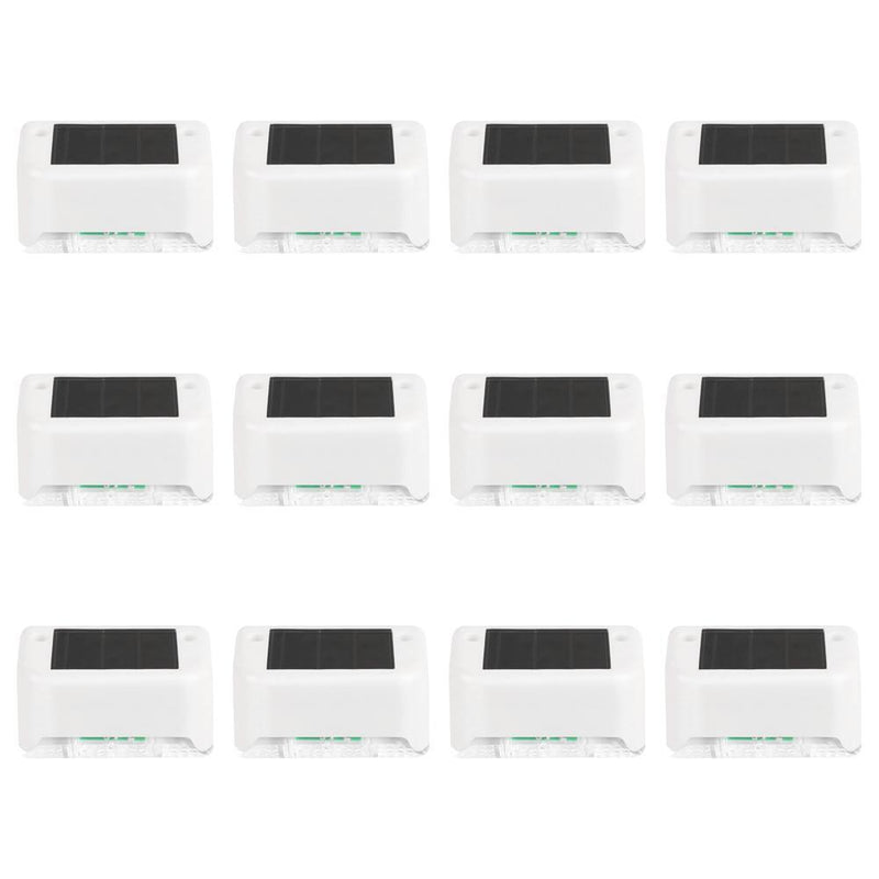 4x Waterproof Solar Deck Step Wall Lights Stairs Fence Lamps (Warm Light)