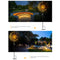 Energy Saving Solar Sun Moon Hollow Light Courtyard Garden Landscape Lamp