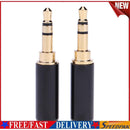 2pcs 3.5mm 3-Pole Male Audio Jack Plug Stereo Headphone DIY Connectors