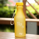 Candy Colors Unbreakable Frosted Plastic Kettle 550mL Water Bottle (Yellow)