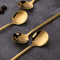 Round Shape Coffee Spoons Steel Mini Teaspoons Sugar U0T9 Y1Z4 R2A6 G2P1 Z2U8