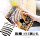 Kalimba 10 Keys DIY Steel Thumb Piano Bridge Saddle Kits Musical Instrument Tool