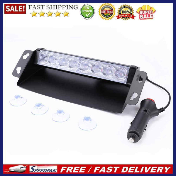 3 Mode 12V Car 8 LED Strobe Light Flasher Dash Emergency Flashing Warning L