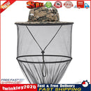 Outdoor Fishing Camp Cap Anti Mosquito Bee Sunshade Net Protector Hat (B) Newly