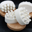 4 Grids Silicone Soap Mold Soap Form for Massage Therapy Soap Bar (Rose) Newly