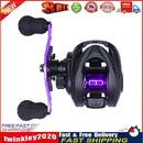 Metal Spool Baitcasting Reel 8kg Drag 6.3/1 Saltwater Wheel (Purple Left) Newly