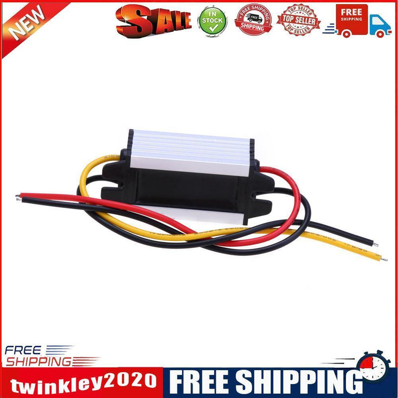 DC 24V to 12V 5A Car Power Step-down Converter Adapter Audio Refit Module
