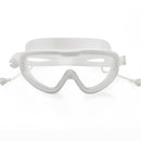 Swimming Goggles with Earplugs Waterproof Adults Diving Eyewear (White)2x