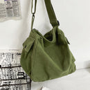 Soft Canvas Shoulder Crossbody Bag Fashion Women Men Large Capacity Handbags