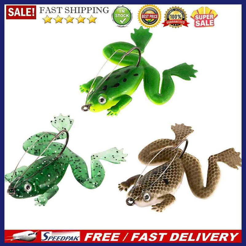 5.5cm Soft Bait Fishing Lures Topwater Frog Artificial Bait Freshwater Tackle