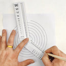 Portable Folding Geometric Drawing Ruler Math Measuring Tool for School Off