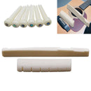 Light Plastic Easy To Install Bridge Pins & Nut & Saddle Acoustic Guitar Parts