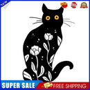 DIY Cotton Thread Black Cat Printed Partial Cross Stitch Handmade Artwork Carft