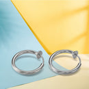 Simple Hoop Earrings Women Men O-shaped Nose Piercing Ornaments Jewelry Gifts
