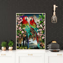 Diamond Painting Parrots Branch DIY Embroidery Mosaic Craft Needlework Decor Kit