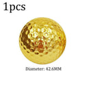 1pcs Golf Ball Electroplated Golf Double-layer Ball Best Golden T7O5