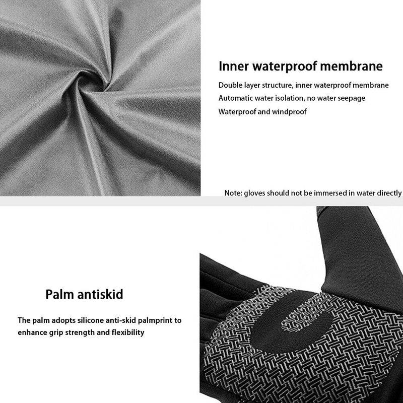 Thickened Fleece Gloves Women Men Touch Screen Warm Motorcycle Riding Centers