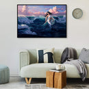 Chasing Sea Girl Oil Paint By Numbers Kit DIY Acrylic Painting Wall Art Pic