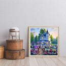 40x40cm Colorful DIY Paint By Numbers Kit Villa Garden Landscape Decor Gift Art