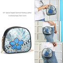 DIY Flower Special Shaped Diamond Painting Leather Clutch Chain Crossbody B
