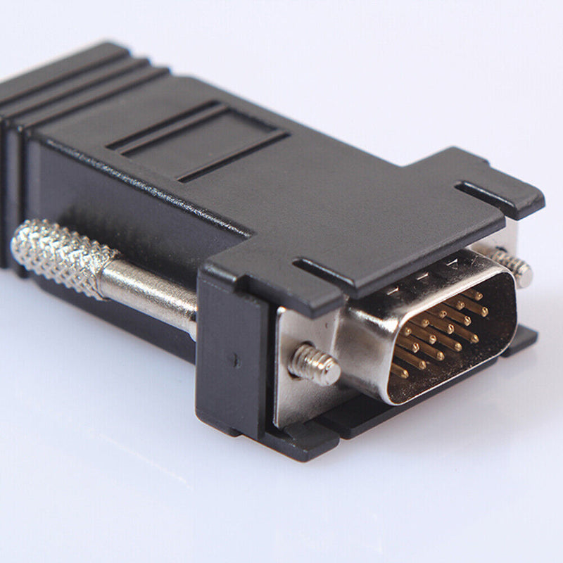 VGA Extender Female/Male, LAN Cat5 Cat5e/6 RJ45 Ethernet Female Adapter