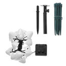 Mushroom Fairy String Lights Solar Garden Lights 20 LED Solar Mushroom Lamp
