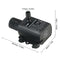 3pcs Fountain Aquarium DC 12V Brushless Pump Pond Submersible Water Pump