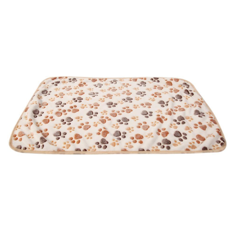 WARM Pet Blanket Touch Soft Warm Dogs Cat  Bed Blanket Mat(White) (60x40) Newly