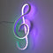 Modern LED Musical Note Wall-Mounted Home Living Room Bedside Light (White)