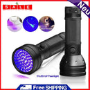 Portable Aluminum Ultraviolet Flashlight 395-400nm Handlamp with Rope
