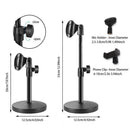 Desktop microphone stand upgraded adjustable desk stand B micro holder with P2I9