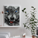 5D Kit Rhinestone Pictures DIY Howling Wolf Full Round Drill Diamond Painting